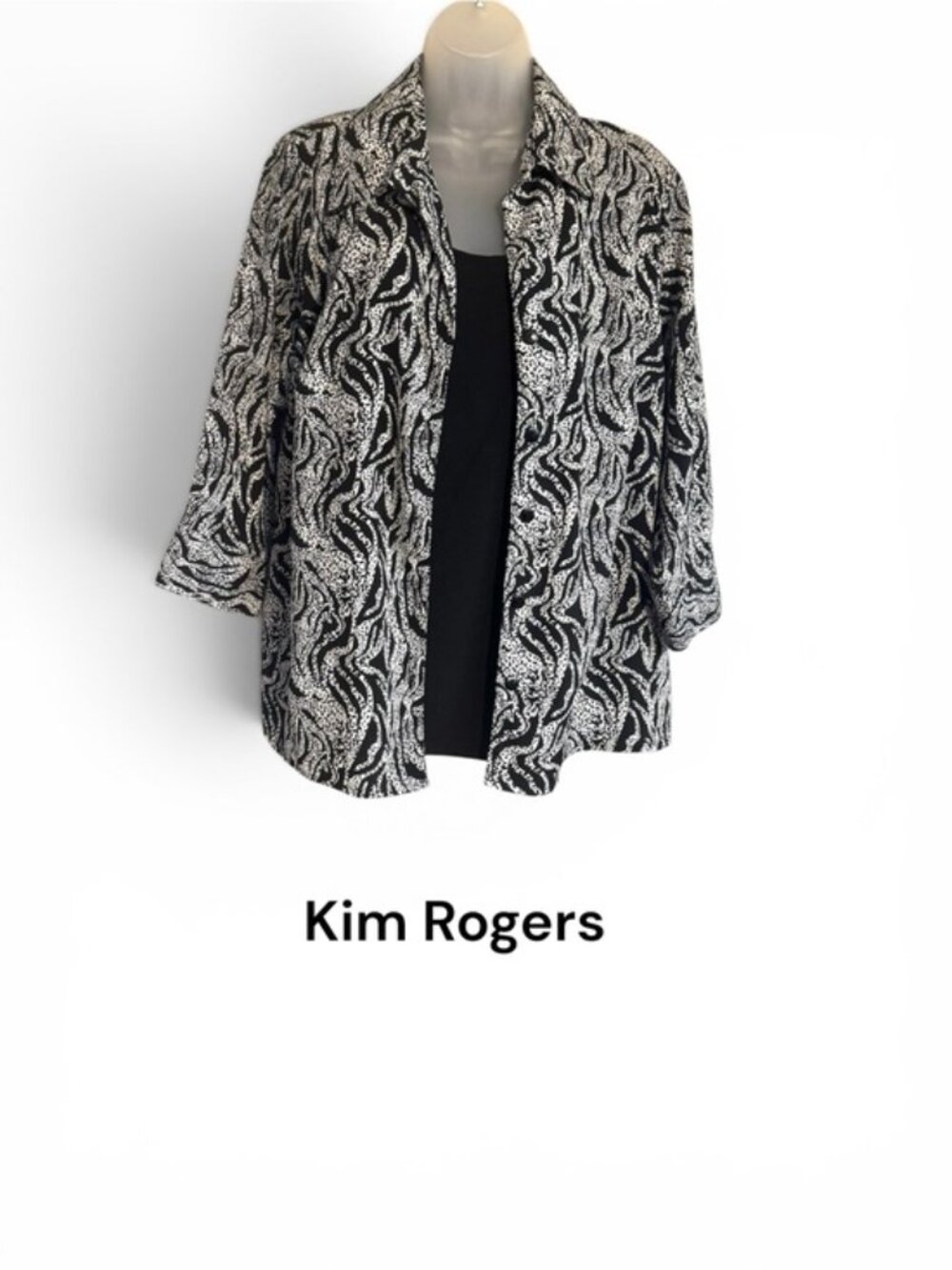 NICE Women's Kim Rogers blazer top size 1X